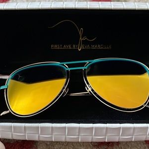 First Ave by Eva Marcille Aviator Sunglasses